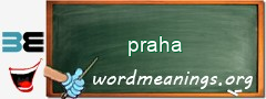 WordMeaning blackboard for praha